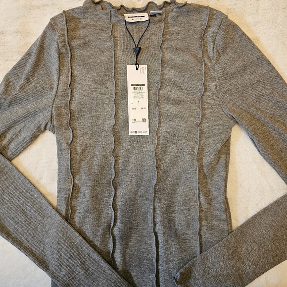 Noisy May long sleeve front seam top - Picture 1 of 5